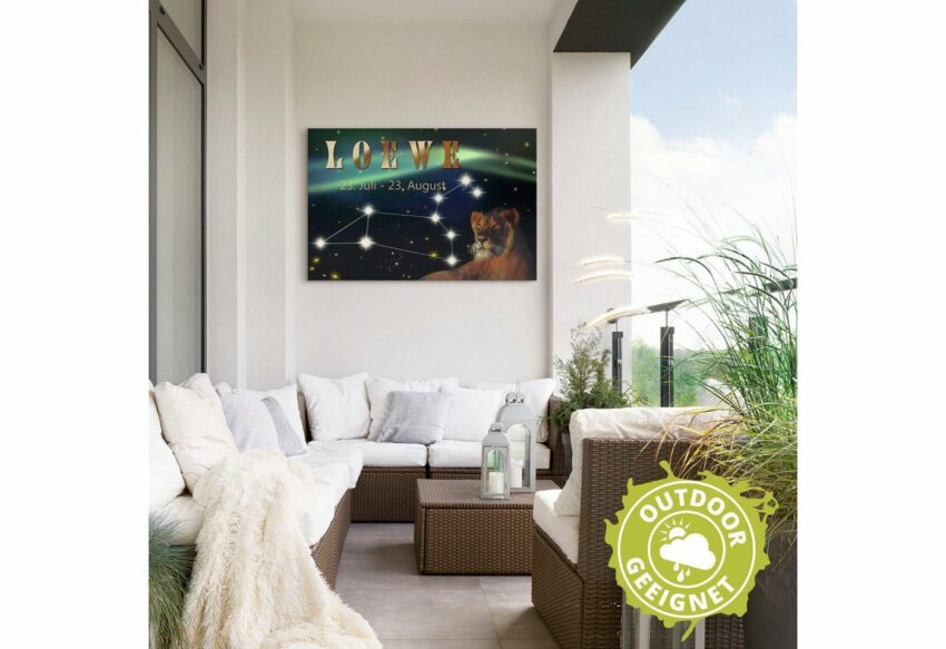 Artland Wandbild »Sternzeichen - Löwe«, Bilder von Sternzeichen (1 Stück), in vielen Größen & Produktarten - Alubild / Outdoorbild für den Außenbereich, Leinwandbild, Poster, Wandaufkleber / Wandtattoo auch für Badezimmer geeignet-Bilder-Ideen für dein Zuhause von Home Trends