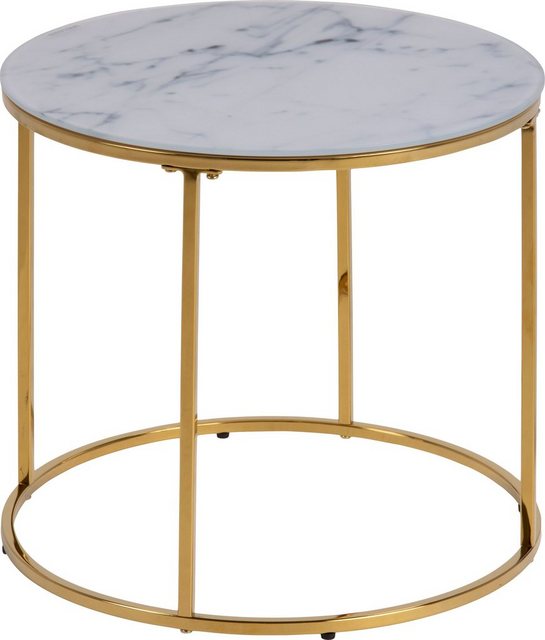 andas Beistelltisch (1 Tisch), Rund Ø50, Glas mit Marmoroptik-Tische-Inspirationen