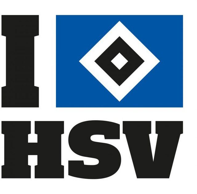 Wall-Art Wandtattoo »I love HSV Hamburger« (1 Stück)-Wandtattoos-Inspirationen