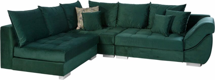 INOSIGN Ecksofa »Rome«, Steppung im Sitzbereich, Federkern-Polsterung-Sofas-Ideen für dein Zuhause von Home Trends