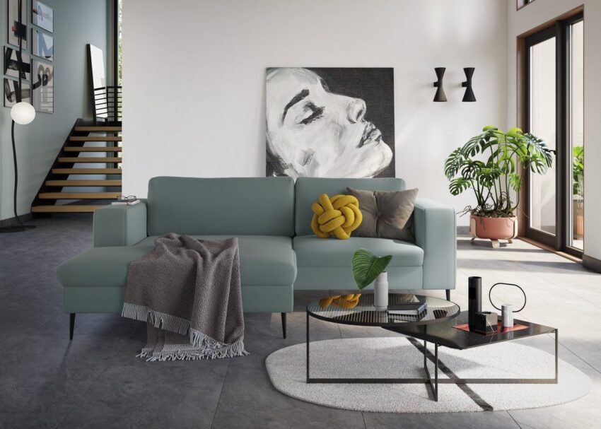 DOMO collection Ecksofa »Modica«, moderne Optik mit großzügiger Recamiere, frei im Raum stellbar-Sofas-Ideen für dein Zuhause von Home Trends