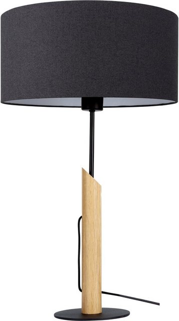 andas Tischleuchte »GJOVIK«, Fuß der Tischlampe aus edlem Eichenholz, hochwertiger Textilschirm, Made in Europe-Lampen-Inspirationen