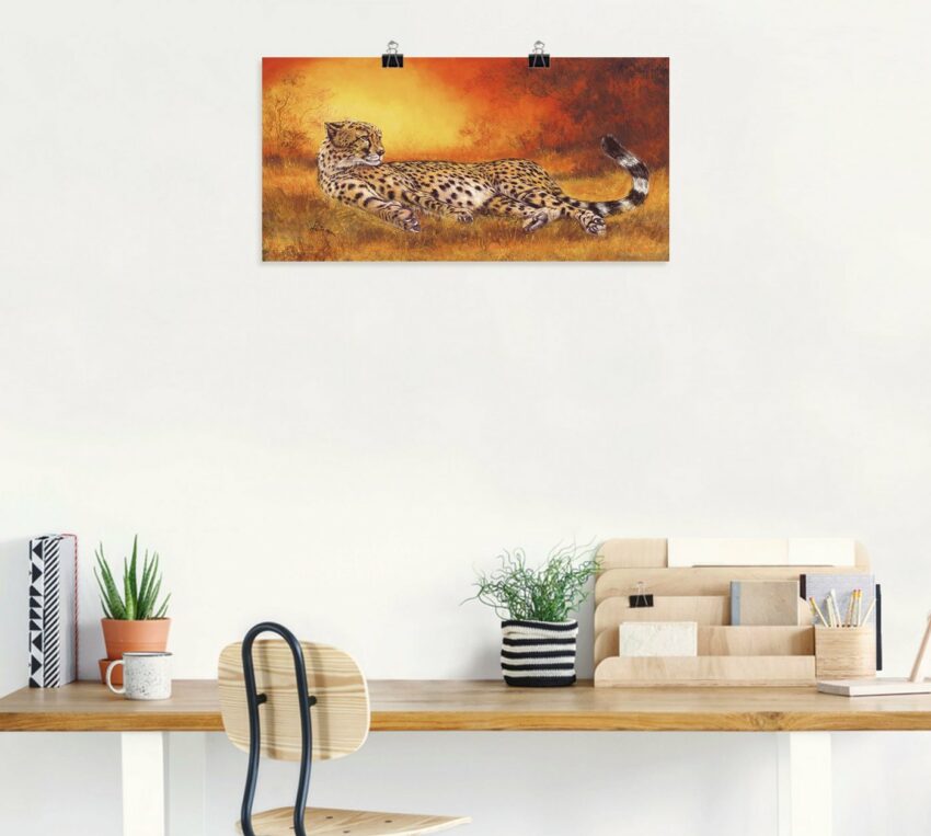Artland Wandbild »Gepard«, Geparden Bilder (1 Stück), in vielen Größen & Produktarten - Alubild / Outdoorbild für den Außenbereich, Leinwandbild, Poster, Wandaufkleber / Wandtattoo auch für Badezimmer geeignet-Bilder-Ideen für dein Zuhause von Home Trends