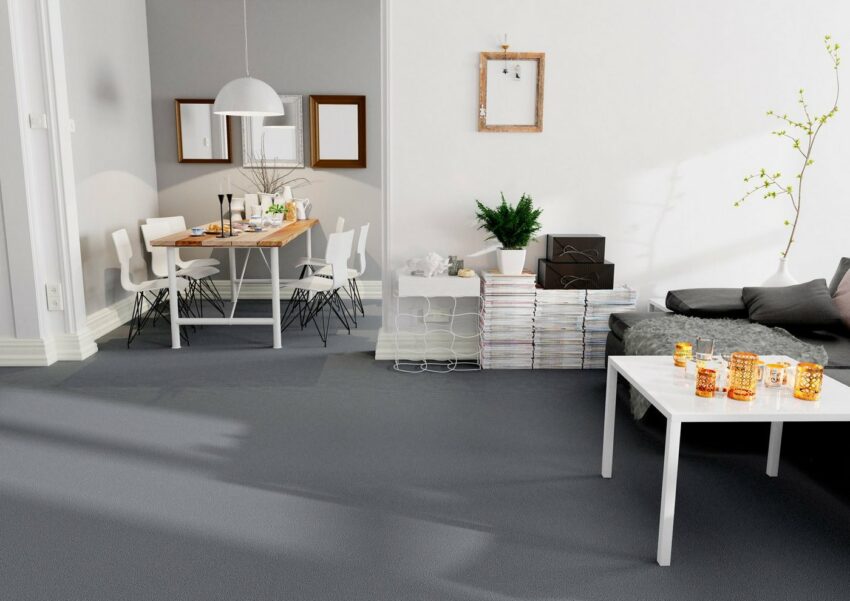 Teppichfliese »Madison«, Renowerk, quadratisch, Höhe 6 mm, grau, selbstliegend-Teppiche-Ideen für dein Zuhause von Home Trends