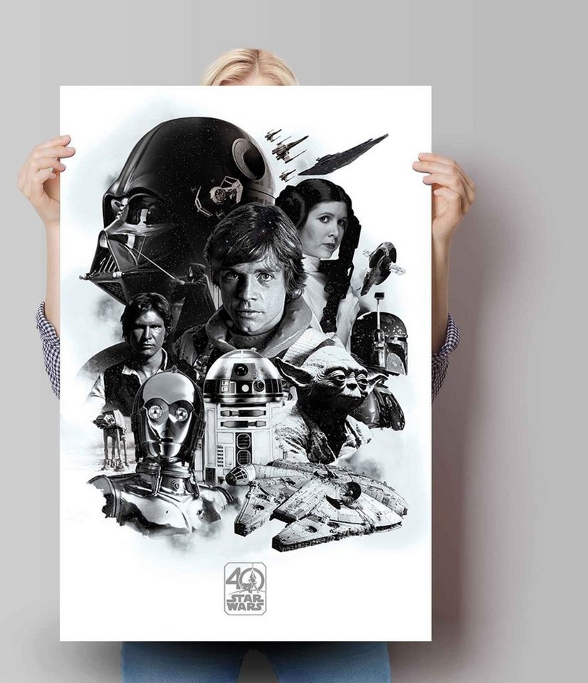 Reinders! Poster »Poster Star Wars 40 Jahre«, Science-Fiction (1 Stück)-Bilder-Ideen für dein Zuhause von Home Trends