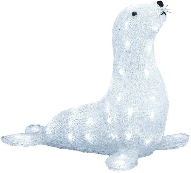KONSTSMIDE LED-Dekofigur (1 Stück), LED Acryl Seehund, 56 kalt weiße Dioden-Figuren-Inspirationen