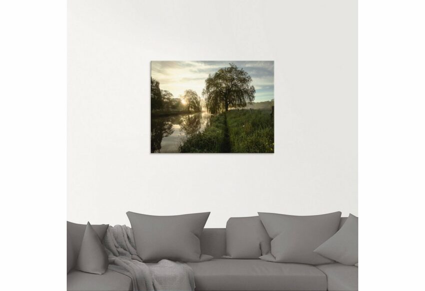 Artland Glasbild »Tagesbeginn an der Trave«, Gewässer (1 Stück)-Bilder-Ideen für dein Zuhause von Home Trends