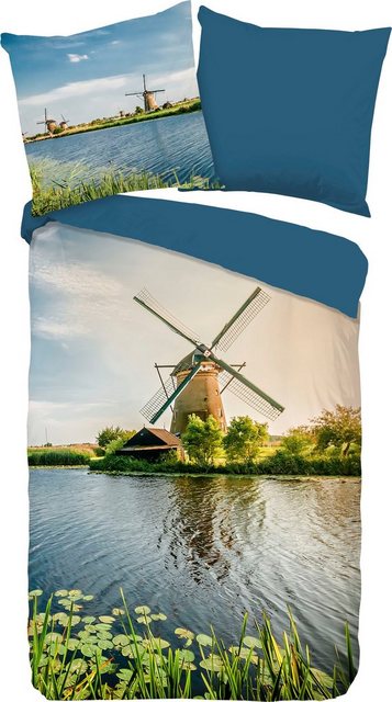 Wendebettwäsche »Windmill«, good morning, mit Windmühle-Bettwäsche-Inspirationen