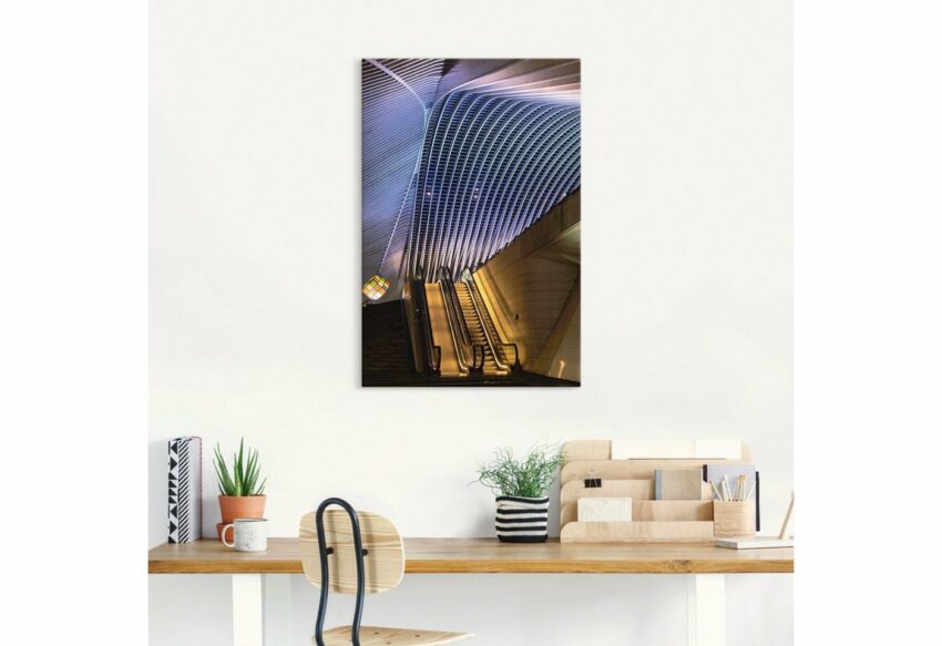 Artland Wandbild »Bahnhofsaufgang«, Gebäude (1 Stück), in vielen Größen & Produktarten - Alubild / Outdoorbild für den Außenbereich, Leinwandbild, Poster, Wandaufkleber / Wandtattoo auch für Badezimmer geeignet-Bilder-Ideen für dein Zuhause von Home Trends