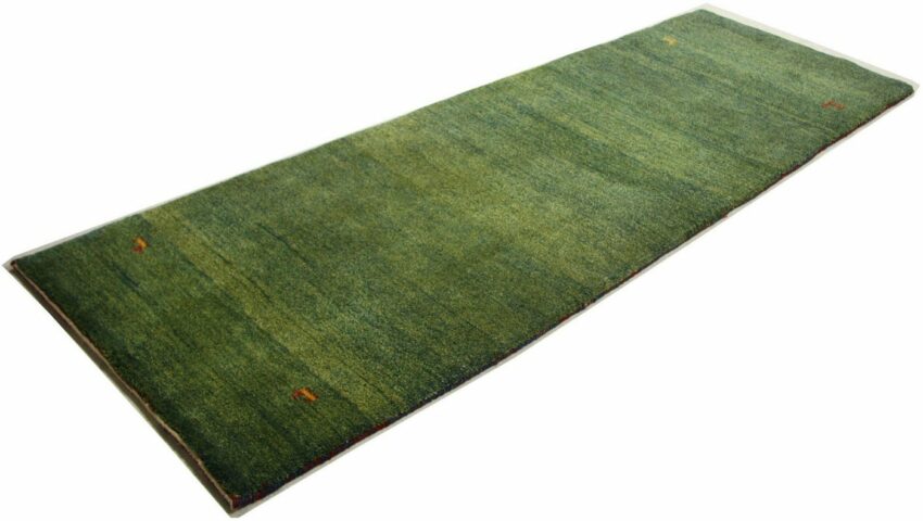 Wollteppich »Gabbeh Teppich handgeknüpft grün«, morgenland, rechteckig, Höhe 7 mm, handgeknüpft-Teppiche-Ideen für dein Zuhause von Home Trends