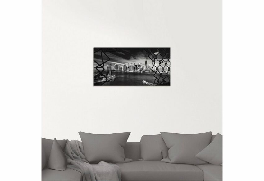 Artland Glasbild »Brooklyn Bridge New York I«, Amerika (1 Stück)-Bilder-Ideen für dein Zuhause von Home Trends