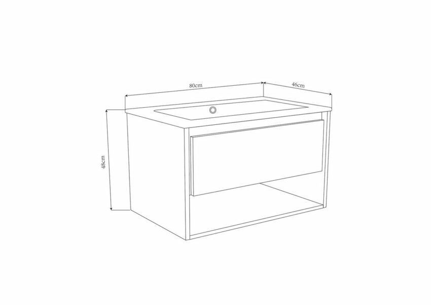 Sanotechnik Unterschrank »SOHO« 80x46 cm-Schränke-Ideen für dein Zuhause von Home Trends