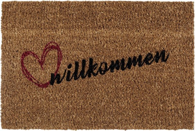Fußmatte »Kokos Willkommen«, Andiamo, rechteckig, Höhe 17 mm, Schmutzfangmatte, mit Spruch, In- und Outdoor geeignet-Fußmatten-Inspirationen