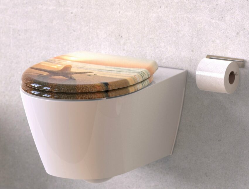 Schütte WC-Sitz »Star«, Duroplast, Toilettendeckel mit Absenkautomatik und Schnellverschluss für die einfache Reinigung, Klobrille mit Motivdruck-WC-Sitze-Ideen für dein Zuhause von Home Trends