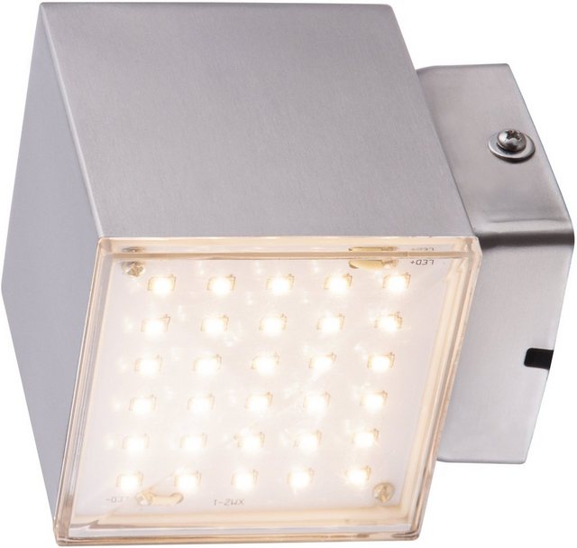 HEITRONIC LED Wandleuchte »Kubus 2«, Wandlampe, Außenlampe, indirekter Lichtaustritt nach unten, aus Edelstahl-Lampen-Inspirationen