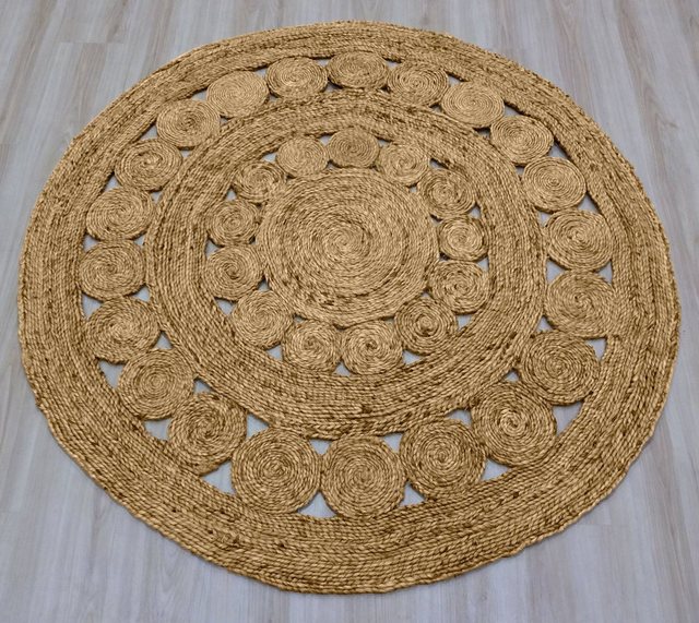 Teppich »Sole«, Home affaire, rund, Höhe 14 mm, Naturprodukt aus Jute, Wohnzimmer-Teppiche-Inspirationen