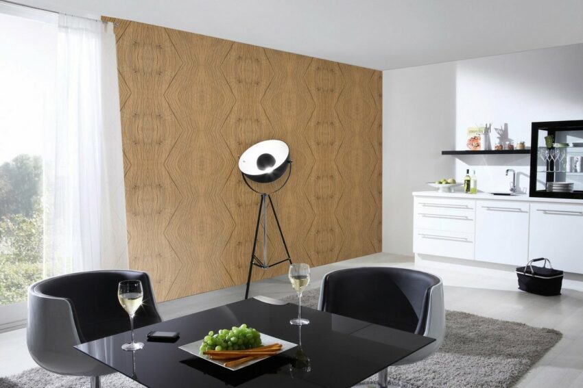 Architects Paper Fototapete »Oak Kaleidoscope«, (Set, 4 St), Holz Optik, Vlies, glatt-Tapeten-Ideen für dein Zuhause von Home Trends