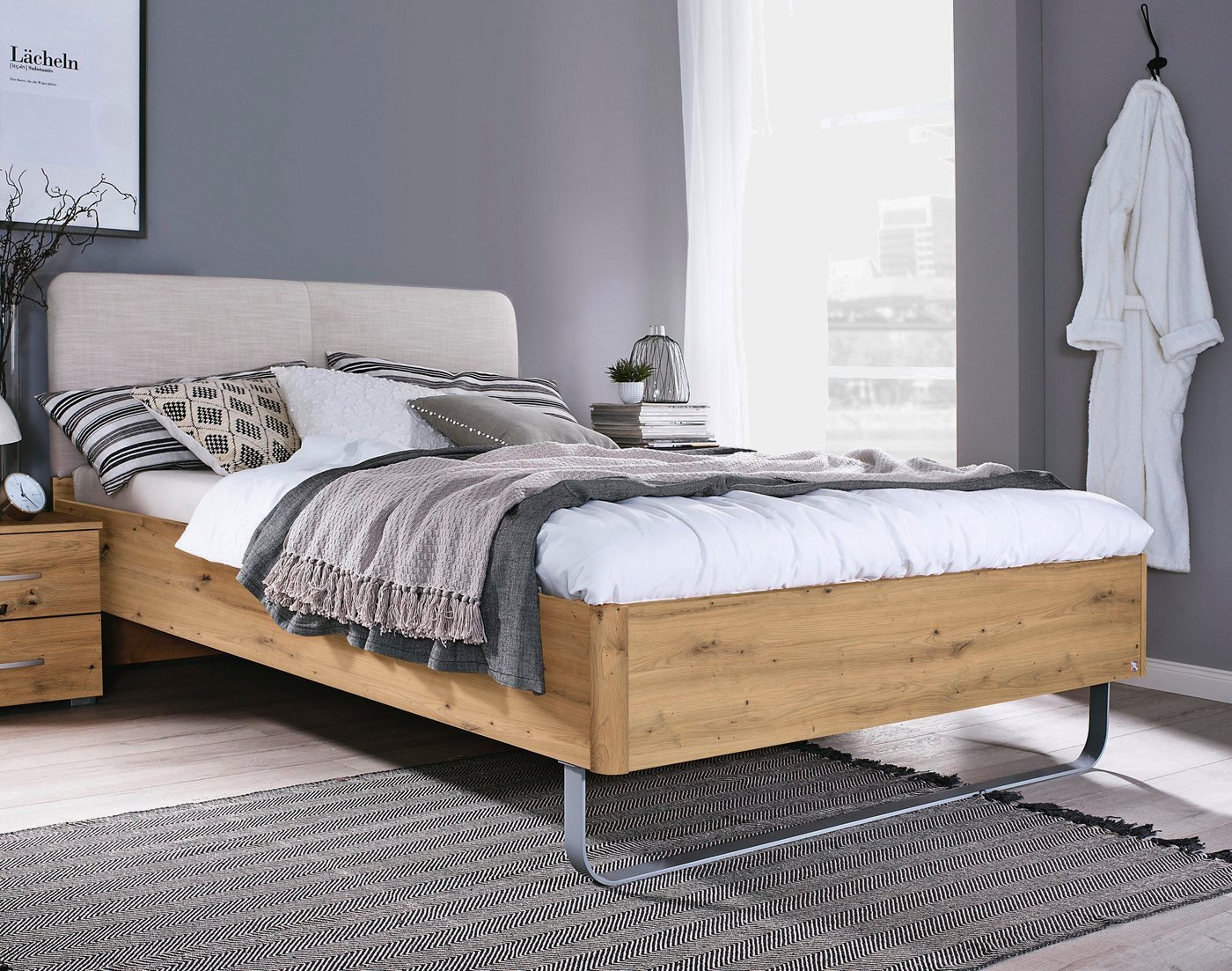 rauch ORANGE Bett »Colombo«, mit Polsterkopfteil und Metallkufe-Betten-Ideen für dein Zuhause von Home Trends