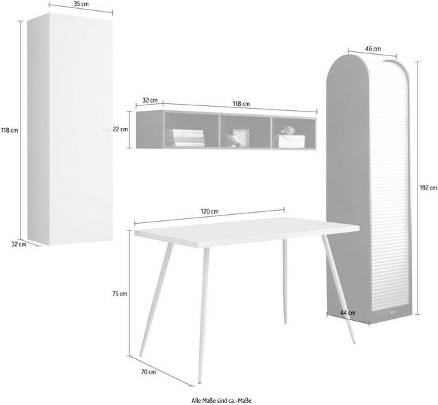 Mäusbacher Büro-Set »Big System Office«, (4-St)-Büromöbel-Sets-Inspirationen
