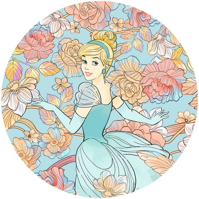 Komar Vliestapete »Cinderella Pastel Dreams«, glatt, bedruckt, (1 St), 125 x 125 cm (Breite x Höhe) - 1 Teil-Tapeten-Inspirationen