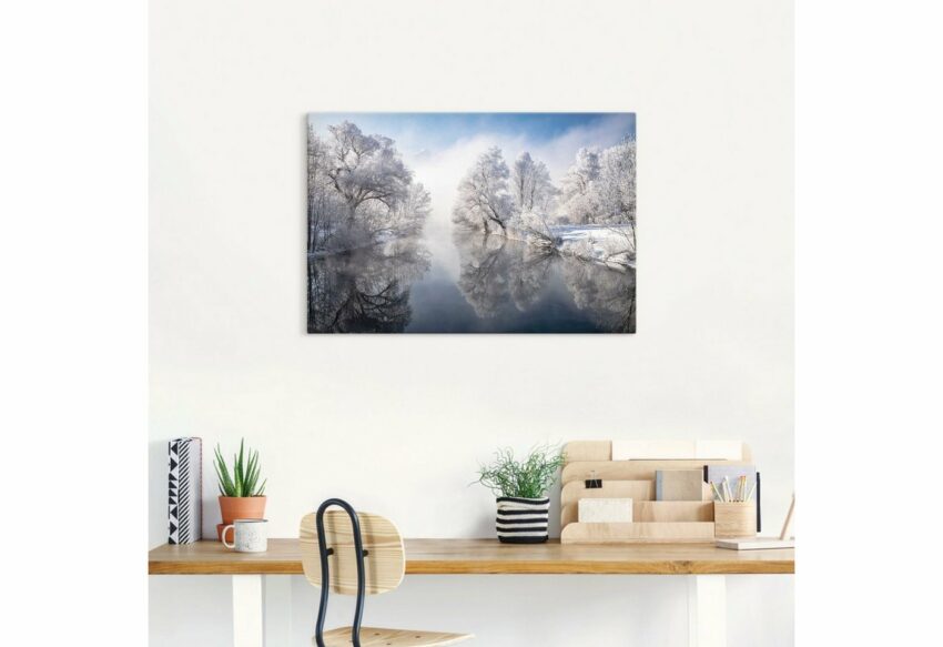 Artland Wandbild »Winter in Oberbayern«, Seebilder (1 Stück), in vielen Größen & Produktarten - Alubild / Outdoorbild für den Außenbereich, Leinwandbild, Poster, Wandaufkleber / Wandtattoo auch für Badezimmer geeignet-Bilder-Ideen für dein Zuhause von Home Trends