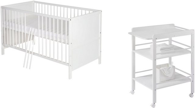 Schardt Babymöbel-Set »Lenny«, (Spar-Set, 2-St), mit Kinderbett und Wickelregal-Babymöbel-Sets-Inspirationen