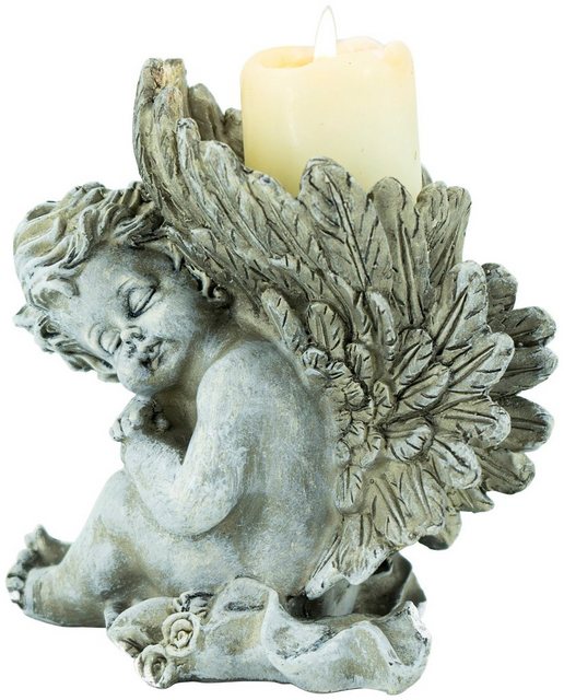 NOOR LIVING Dekoobjekt »Grabschmuck Trauerengel«, mit Kerzenhalter-Figuren-Inspirationen