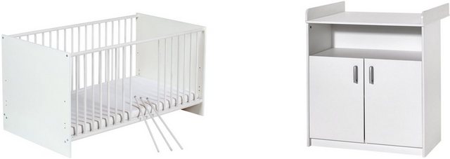 Schardt Babymöbel-Set »Sienna White II«, (Spar-Set, 2-St), mit Kinderbett und Wickelkommode, Made in Germany-Babymöbel-Sets-Inspirationen