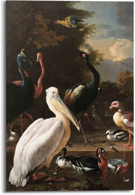Reinders! Wandbild »Wandbild Melchior d'Hondecoeter Malergilde - Die schwimmende Feder - Vögel - Teich«, Menschen (1 Stück)-Bilder-Inspirationen