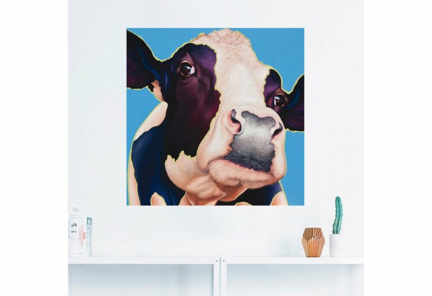 Artland Wandbild »Kuh Alia«, Haustiere (1 Stück), in vielen Größen & Produktarten -Leinwandbild, Poster, Wandaufkleber / Wandtattoo auch für Badezimmer geeignet-Bilder-Ideen für dein Zuhause von Home Trends