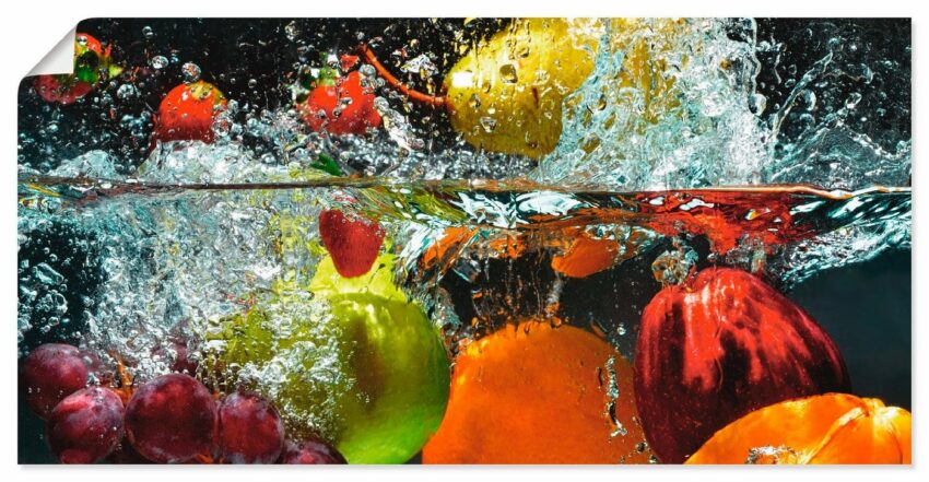 Artland Wandbild »Spritzendes Obst auf dem Wasser«, Lebensmittel (1 Stück)-Bilder-Ideen für dein Zuhause von Home Trends