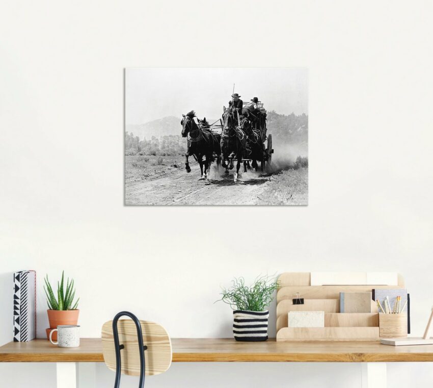 Artland Wandbild »Stummfilm Western«, Film (1 Stück), in vielen Größen & Produktarten - Alubild / Outdoorbild für den Außenbereich, Leinwandbild, Poster, Wandaufkleber / Wandtattoo auch für Badezimmer geeignet-Bilder-Ideen für dein Zuhause von Home Trends