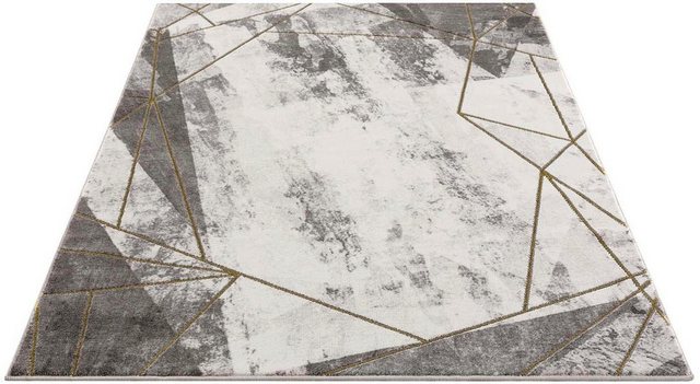 Teppich »Noa 9294«, Carpet City, rechteckig, Höhe 11 mm, Kurzflor, Marmor Effekt, Wohnzimmer-Teppiche-Inspirationen