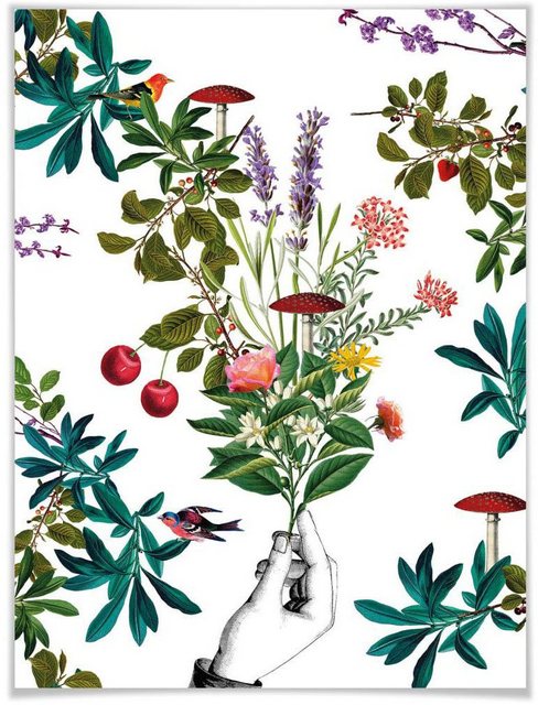 Wall-Art Poster »Botanical Weiß«, Schriftzug (1 Stück)-Bilder-Inspirationen