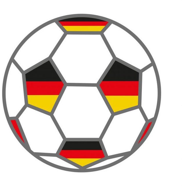 Wall-Art Wandtattoo »Fußball + Deutschland Fahnen« (1 Stück)-Wandtattoos-Inspirationen