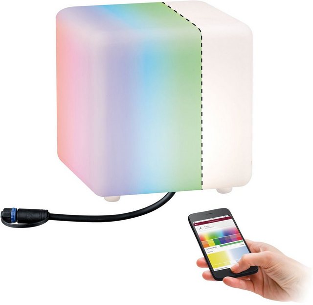 Paulmann LED Würfel »Outdoor Plug & Shine Lichtobjekt Cube«, IP67 RGBW 24V ZigBee-Lampen-Inspirationen