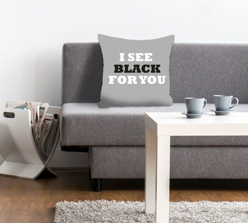 queence Dekokissen »I SEE BLACK FOR YOU«-Kissen-Ideen für dein Zuhause von Home Trends