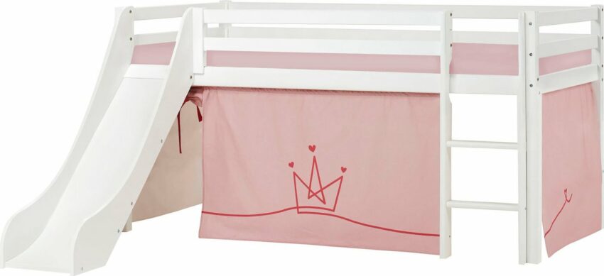 Hoppekids Hochbett »Princess« mit Rutsche, Vorhang und wahlweise Matratze-Betten-Ideen für dein Zuhause von Home Trends