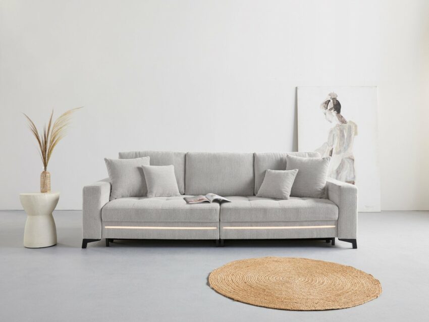 INOSIGN Big-Sofa »Inanna«, wahlweise mit Bettfunktion und Bettkasten und RGB-Beleuchtung, auch in Aqua Clean-Bezug-Sofas-Ideen für dein Zuhause von Home Trends