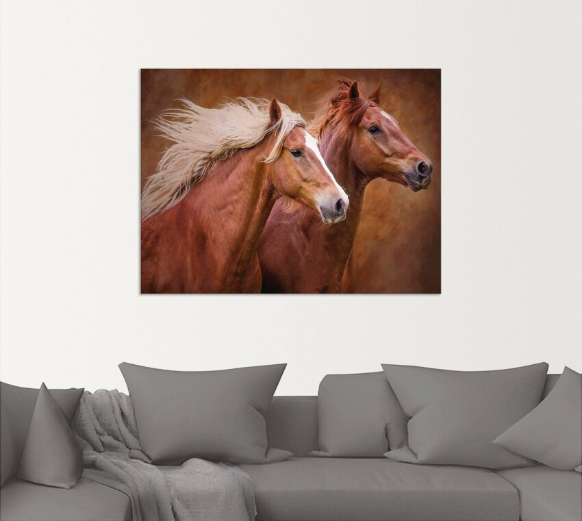 Artland Wandbild »Reinrassige Pferde I«, Haustiere (1 Stück), in vielen Größen & Produktarten - Alubild / Outdoorbild für den Außenbereich, Leinwandbild, Poster, Wandaufkleber / Wandtattoo auch für Badezimmer geeignet-Bilder-Ideen für dein Zuhause von Home Trends
