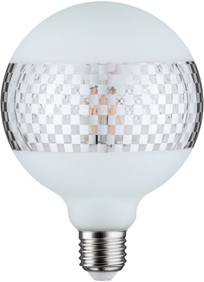 Paulmann »Globe 125mm Ringspiegel silberfarben glanz kariert« LED-Leuchtmittel, E27, 1 Stück, Warmweiß-Leuchtmittel-Ideen für dein Zuhause von Home Trends