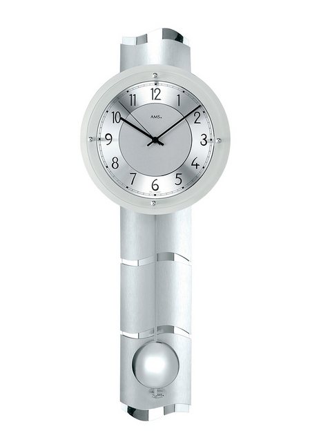 AMS Funk-Pendelwanduhr »F5215« (mit diamantgedrehtem Aluminiumzifferblatt)-Uhren-Inspirationen