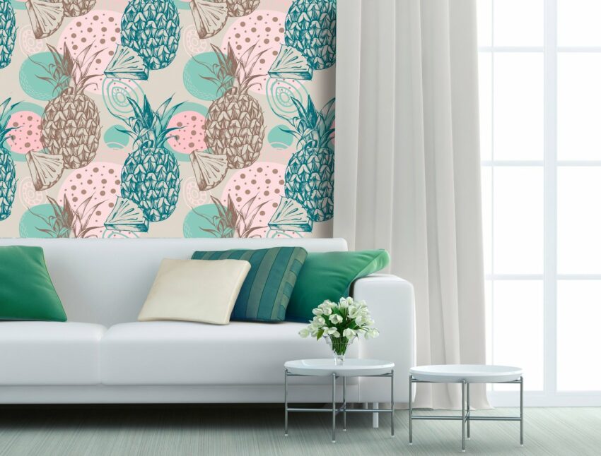 queence Vinyltapete »Acethea«, 90 x 250 cm, selbstklebend-Tapeten-Ideen für dein Zuhause von Home Trends