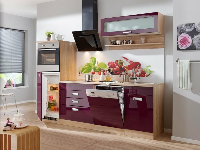 HELD MÖBEL Küchenzeile »Fulda«, mit E-Geräten, Breite 250 cm-Küchenzeilen-Ideen für dein Zuhause von Home Trends