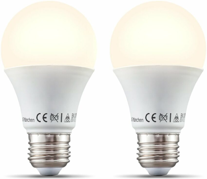 B.K.Licht LED-Leuchtmittel, E27, 2 Stück, Warmweiß, Smart Home LED-Lampe RGB WiFi App-Steuerung dimmbar Glühbirne 9W 806 Lumen-Leuchtmittel-Ideen für dein Zuhause von Home Trends