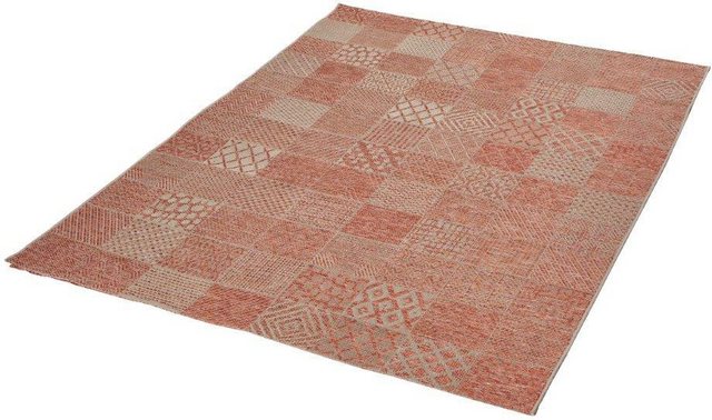 Teppich »Makan«, Dekowe, rechteckig, Höhe 6 mm, Flachgewebe, Patchwork Design, Wohnzimmer-Teppiche-Inspirationen