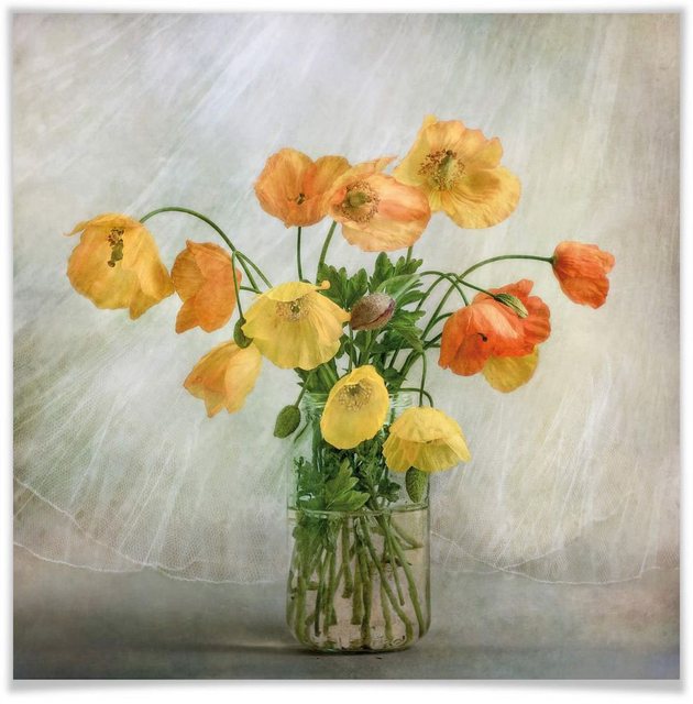 Wall-Art Poster »Mohnblumen Orange Gelb«, Blumen (1 Stück), Poster, Wandbild, Bild, Wandposter-Bilder-Inspirationen