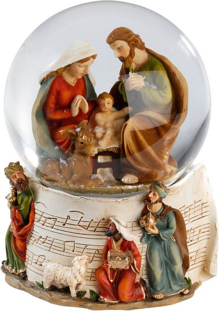 CHRISTMAS GOODS by Inge Spieluhr »Krippendarstellung«, (1-tlg), zum Aufziehen, Schneekugel-Spieluhren-Inspirationen