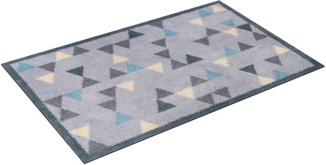Teppich »Triangles«, wash+dry by Kleen-Tex, rechteckig, Höhe 9 mm-Teppiche-Inspirationen