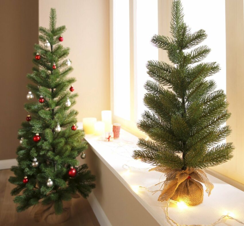 Home affaire Künstlicher Weihnachtsbaum, mit Jutesack-Weihnachtsbäume-Ideen für dein Zuhause von Home Trends